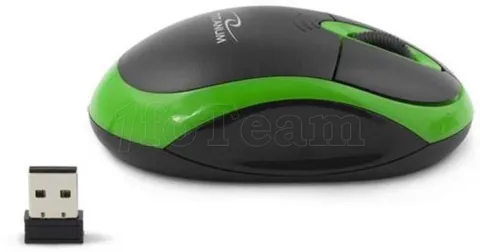 Photo de Souris sans fil Esperanza Titanum Vulture 3D TM116G (Noir/Vert)