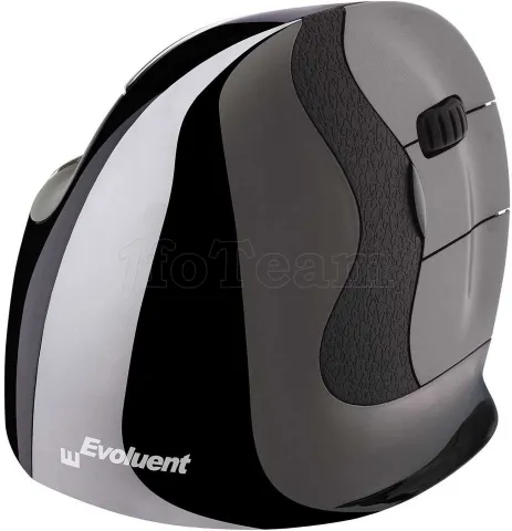 Photo de Souris sans fil Evoluent Verticale Small D pour droitier (Noir)