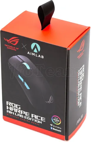 Photo de Souris sans fil Gamer Asus Rog Harpe Ace Aim Lab Edition (Noir)