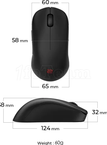 Photo de Souris sans fil Gamer Benq Zowie U2 - M (Noir)