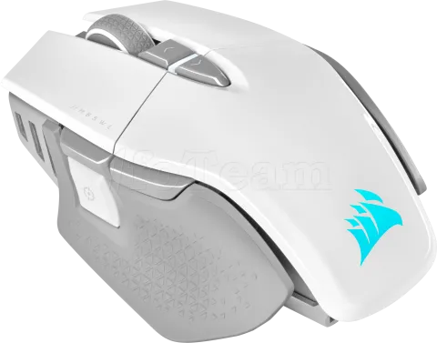 Photo de Souris sans fil Gamer Corsair M65 Ultra RGB (Blanc/Argent)