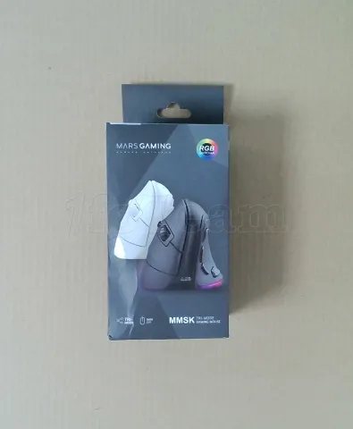 Photo de Souris sans fil Gamer ergonomique verticale Mars Gaming MM-SK RGB (Blanc) - ID 225235