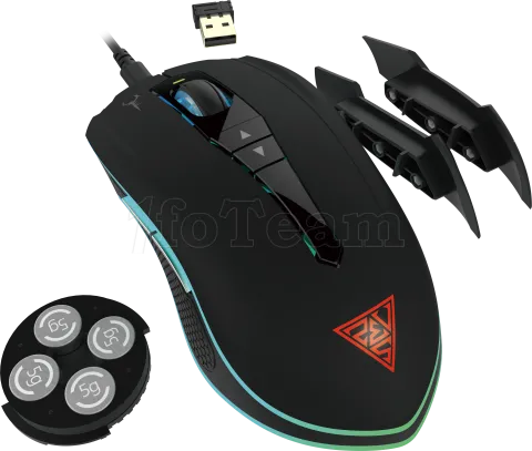 Photo de Souris sans fil Gamer Gamdias Hades M1 RGB (Noir)