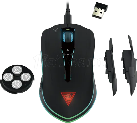 Photo de Souris sans fil Gamer Gamdias Hades M1 RGB (Noir)