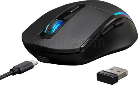 Photo de Souris sans fil Gamer Gamdias Hades M2 RGB (Noir)