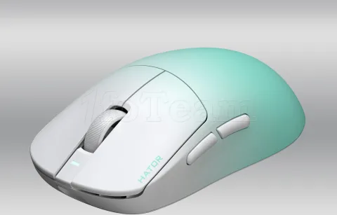 Photo de Souris sans fil Gamer Hator Quasar 3 Ultima 8K (Blanc-vert)