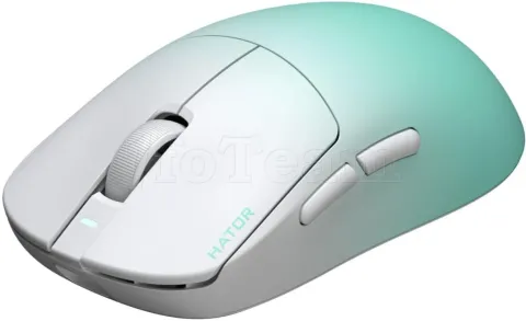 Photo de Souris sans fil Gamer Hator Quasar 3 Ultima 8K (Blanc/Vert)