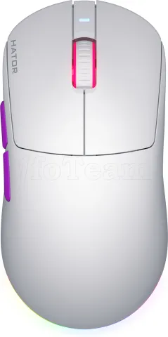 Photo de Souris sans fil Gamer Hator Quasar 3 Ultra RGB (Blanc)