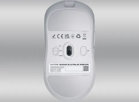 Photo de Souris sans fil Gamer Hator Quasar 3S Ultima 8K (Blanc)