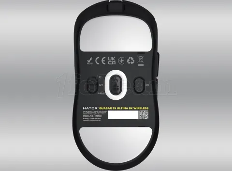 Photo de Souris sans fil Gamer Hator Quasar 3S Ultima 8K (Noir)