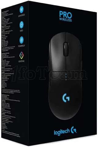 Photo de Souris sans fil Gamer Logitech G Pro (Noir)