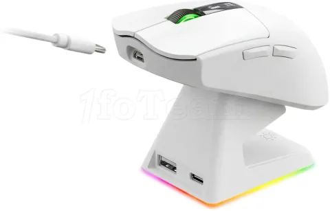 Photo de Souris sans fil Gamer Mars Gaming MMW-ELITE (Blanc)
