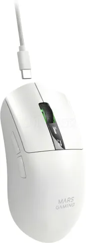 Photo de Souris sans fil Gamer Mars Gaming MMW-Elite (Blanc)