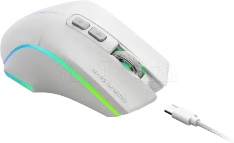 Photo de Souris sans fil Gamer Mars Gaming MMW-Vector RGB (Blanc)