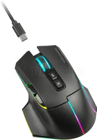Photo de Souris sans fil Gamer Mars Gaming MMW-Vector RGB (Noir)