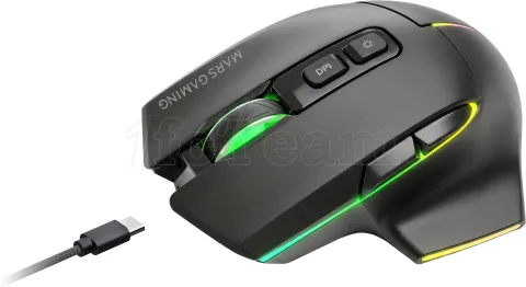 Photo de Souris sans fil Gamer Mars Gaming MMW-Vector RGB (Noir)