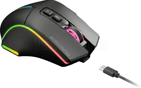 Photo de Souris sans fil Gamer Mars Gaming MMW-Vector RGB (Noir)