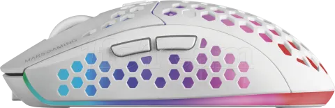 Photo de Souris sans fil Gamer Mars Gaming MMW3 RGB (Blanc)