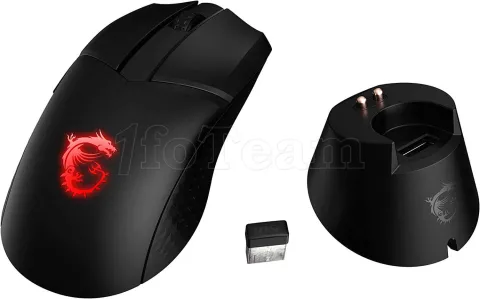 Photo de Souris sans fil Gamer MSI Clutch GM41 Lightweight RGB (Noir)