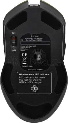 Photo de Souris sans fil Gamer Sharkoon Skiller SGM3 RGB (Noir)