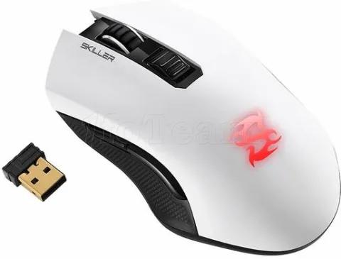 Photo de Souris sans fil Gamer Sharkoon Skiller SGM3 RGB (Noir/Blanc)