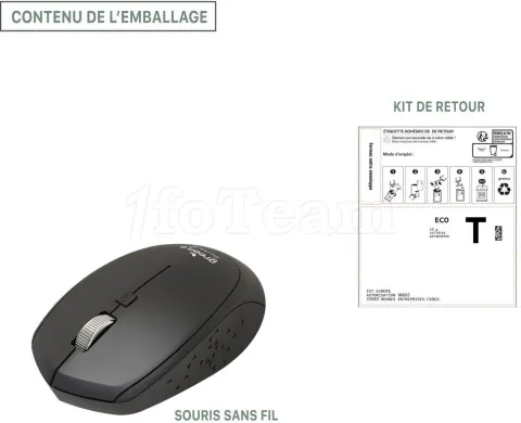 Photo de Souris sans fil Green-e (Noir)