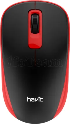 Photo de Souris sans fil Havit MS626GT (Noir/Rouge)