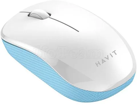 Photo de Souris sans fil Havit MS66GT-WB (Blanc/Bleu)