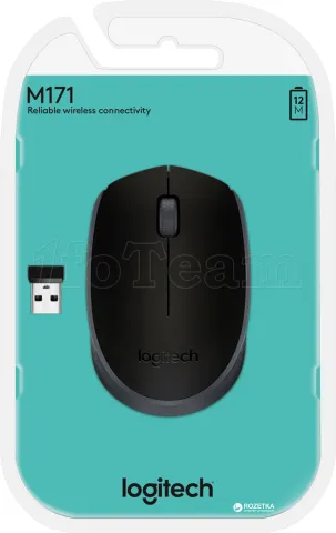 Photo de Souris sans fil Logitech Cordless Laser M171 (Noir)