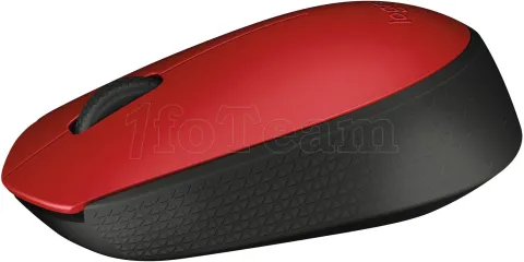 Photo de Souris sans fil Logitech Cordless Laser M171 (Noir/Rouge)