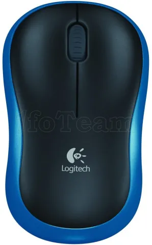 Photo de Souris sans fil Logitech M185 (Noir/Bleu)