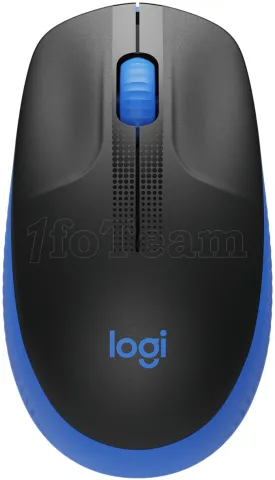 Photo de Souris sans fil Logitech M190 (Noir/Bleu)