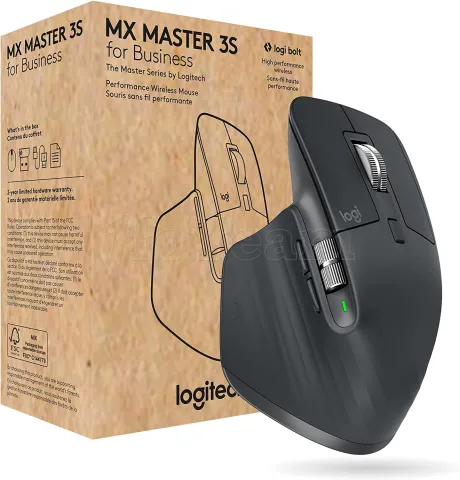 Photo de Souris sans fil Logitech MX Master 3S for Business (Noir)