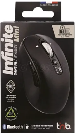 Photo de Souris sans fil rechargeable T'nB Infinite Mini (Noir)