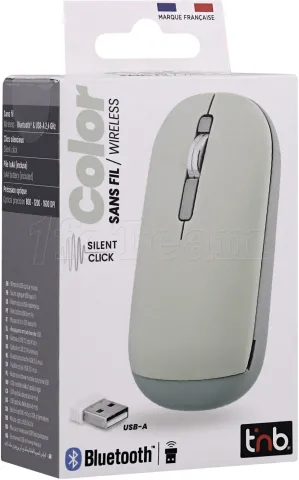 Photo de Souris sans fil T'nB Color 3 (Vert)