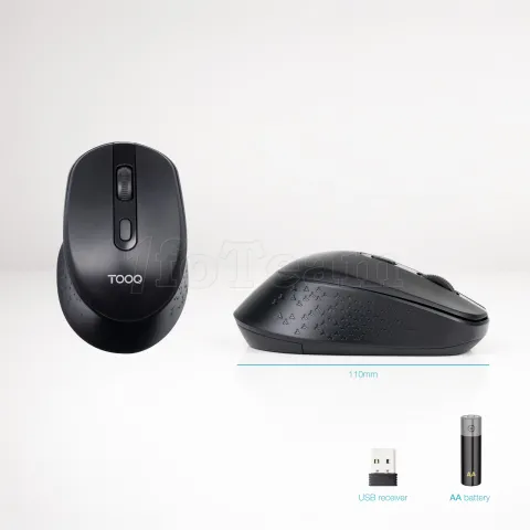 Photo de Souris sans fil Tooq TQMW-1101-B (Noir)