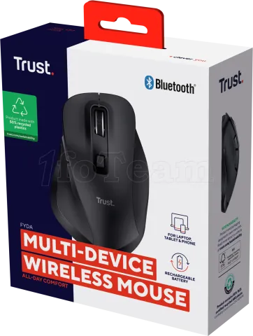 Photo de Souris sans fil Trust Fyda (Noir)