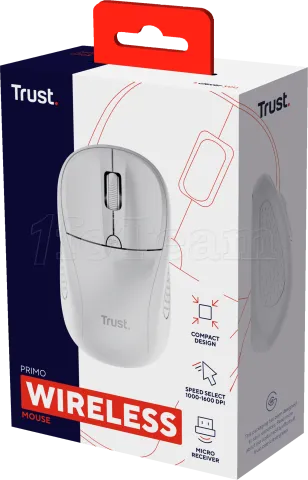 Photo de Souris sans fil Trust Primo (Blanc)