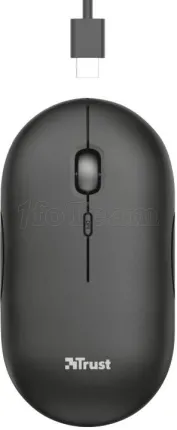 Photo de Souris sans fil Trust Puck (Noir)