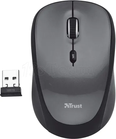 Photo de Souris sans fil Trust Yvi+ Silent (Noir)