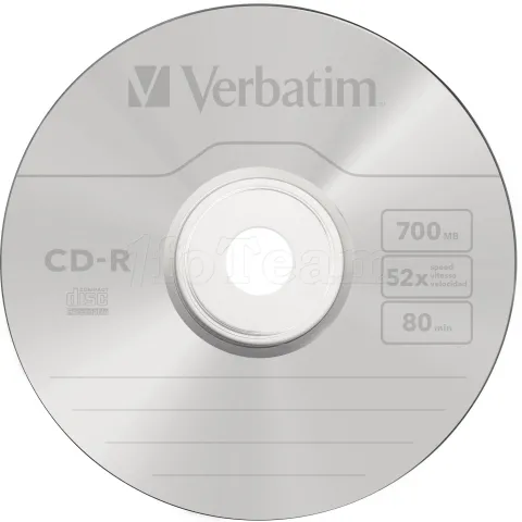 Photo de Spindle de 50 CD-R imprimables Verbatim Azo - 700Mo