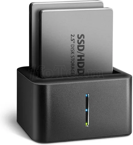 Photo de Station d'accueil Axagon ADSA-D25 pour 2x S-ATA 2,5" - USB 3.2