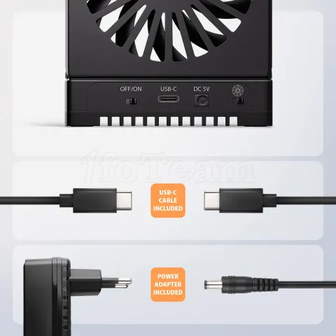 Photo de Station d'accueil Axagon ADSA-M2C22 Clone Master pour NVMe et S-ATA - USB 3.2