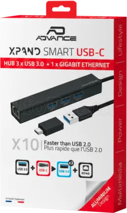 Photo de Station d'accueil portable 4en1 Advance Xpand Starter USB 3.0 (Noir)