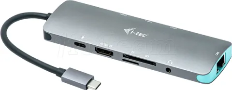 Photo de Station d'accueil portable USB-C 3.0 I-Tec Metal Nano Docking Station 4K (Noir)