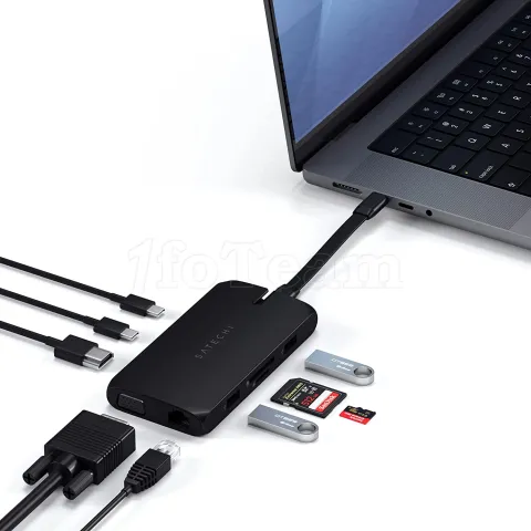 Photo de Station d'accueil portable USB-C 3.0 Satechi On-the-Go (Noir)