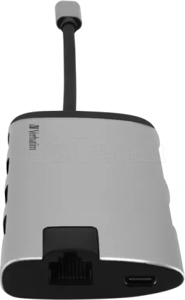 Photo de Station d'accueil portable USB-C 3.0 Verbatim Multi-Port (Argent)