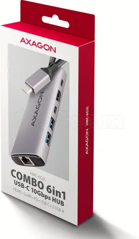 Photo de Station d'accueil portable USB-C 3.2 Axagon HMC-6G2L (Gris)