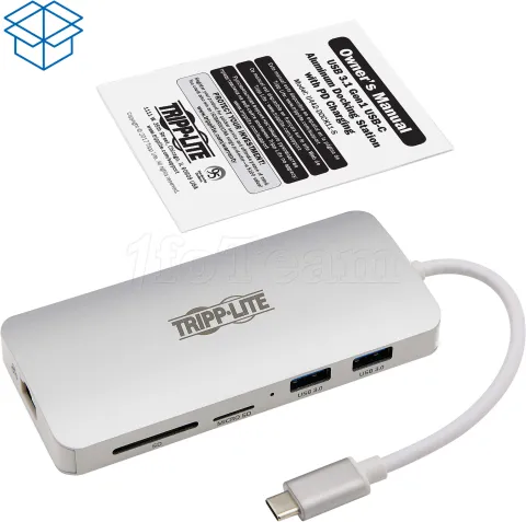 Photo de Station d'accueil portable USB-C 3.2 Eaton Tripp Lite Dock11 (Argent)