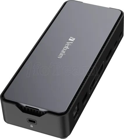 Photo de Station d'accueil portable USB-C 3.2 Verbatim CDS-15S avec lecteur SSD (Gris)
